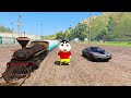 GTA 5 !! SHINCHAN AND FRANKLIN TAKING A CHALLENGE TO MAKE RC TRAIN IN GTA 5 TAMIL