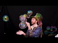 Bubble Juggling. Maxwell the Bubbleologist.