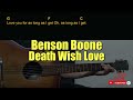 Benson Boone - Death Wish Love Guitar Chords cover