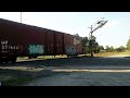 Norfolk Southern westbound Auto Parts train at Ash Street