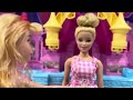 Barbie Twins vs Disney Princesses Rapunzel Aurora Pink Purple Swan Castle Doll Clothes Dress Up