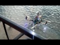 Small racing quadcopter trick
