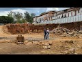 View from the bottom of excavation for Patzcuaro market
