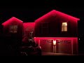 Installed RGB LED Strip Christmas Light Demonstration