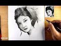 how to draw realistic portrait || drawing tutorial