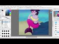 Live Stream compacted 1 - Drawing Gwen for Mermay 2023