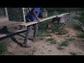 Ripping boards on the table saw — Building in Ghana #diy #woodworking