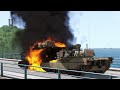 5 minutes ago! Russian troops brutally bombarded a convoy of 850 NATO armored vehicles - ARMA 3