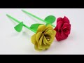 How to Make Very Easy and Simple Paper Rose!! Rosen aus Notizzetteln: Paper flowers #Ezzy-Crafts-DIY