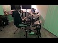 Funk Drum Cover: Beginner Plays Grooves Over Drumless Backing Track