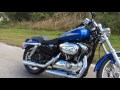 Harley Davidson Sportster 1200 Sreamin Eagle Exhaust Sound.