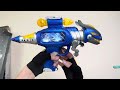 Toy gun unboxing review, electric sound and light testing, electric Gatling machine gun