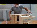 Amazing Pallet Woodworking Techniques // How To Make A Simple Chair For Beginners // Woodworking