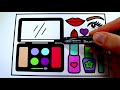 How to Draw a MAKEUP SET 💋💅💄Step by Step for Kids | MAKEUP Drawing | Fun Coloring Pages for Kids