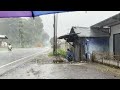 Super Heavy Rain and Thunder Sounds in Rural Life | Rain and Thunder Sounds for a Sound Sleep