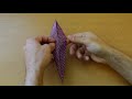 Video tutorial for the traditional origami crane