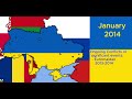 The Modern History of Ukraine Map With Flags Every Month (1991 Independence-Russian Invasion 2022)