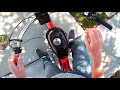 My Big Red 49cc 4-stroke Motorized Bicycle (Ride + Closeup)