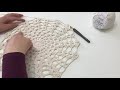 Crochet Table Runner - Bademli Tığ İle Örgü Kolay Runner Yapımı - Part 1