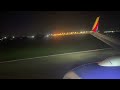Southwest Airlines 737-800 Takeoff From Nashville (BNA)
