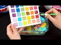 1 Hour Satisfying Slime !🌈 UNICORN Rainbow Slime Mixing With Piping Bags🌈ASMR