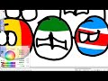 WWII allies VS axis | Redo | Countryball Speedart #8
