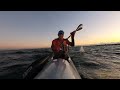 Lovely dawn surfski paddle half Moon bay and Sandringham