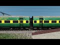 WDG4-D Coupling 250 wagon Frieght Train With 6 DIESEL LOCOMOTIVE | Wdg4d Startup & 4 Trains Crossing