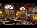 Relaxing Jazz Music at Cozy Coffee Shop Ambience☕Warm Jazz Instrumental Music for Work, Study, Focus