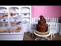 Miniature Chocolate Rose Cake - mini food ASMR