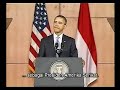 Pidato Presiden Obama di UI Part 1/4