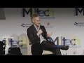 Palantir CEO Alex Karp at the Baltic Miltech Summit 2023