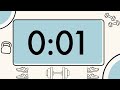 20 Second Fun Exercise Timer | 20 Second Classroom Timer | Synth Alarm and Flashing Zeros at End