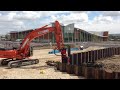 amazing sheet pile driving