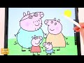 How To Draw  Peppa Pig  - easy drawing, coloring pages