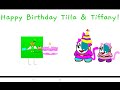 Happy Extremely Late Birthday To Tilla & Tiffany!