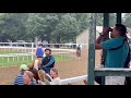 Dixieland Belle breezing in Saratoga Aug 4