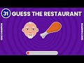 Guess the Fast Food Restaurant by Emoji 🍔🍕 Emoji Challenge 🌮 Food Quiz