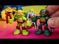 teenage mutant ninja Turtles replica turtles reprogramed by baxter Stockman creative play