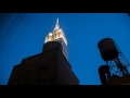 night is falling on the empire state building