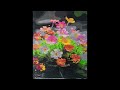 Colorful Flowers In Rain Paint By Numbers (PBN)