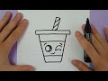 HOW TO DRAW A CUTE DRINK - SUPER EASY AND KAWAII - By Rizzo Chris