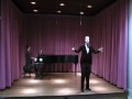 Dante Zuccaro sings Aria of the Worm from the Ghosts of Versailles by John Corigliano