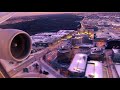 United Airlines B777 Landing at Chicago on New Year's Eve