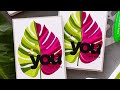 Watch This and You Can Make a Modern Handmade Card Using a Stencil!