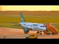 RARE | Carpatair A319 at EINDHOVEN! (Beautiful sunset arrival)