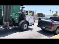 Two Waste Management Amreps (105631, 103701) on Trash in Baldwin Park, CA