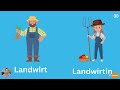 30 Jobs & Occupations in German | 30 Berufe auf Deutsch | Learn German Vocabulary | KidsGerman