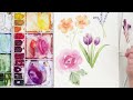 5 EASY Watercolour Flowers - Perfect For Beginners! (it's easier than you think)
