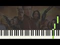 Joss Whedon - Firefly (Ballad Of Serenity) PIANO TUTORIAL || SHEET & MIDI